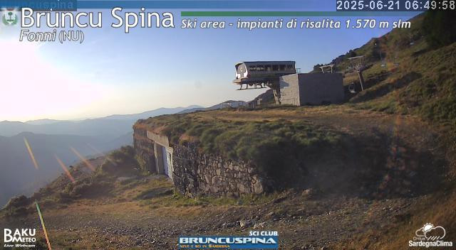 time-lapse frame, Bruncu Spina webcam
