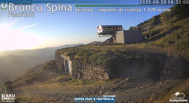 time-lapse frame, Bruncu Spina webcam