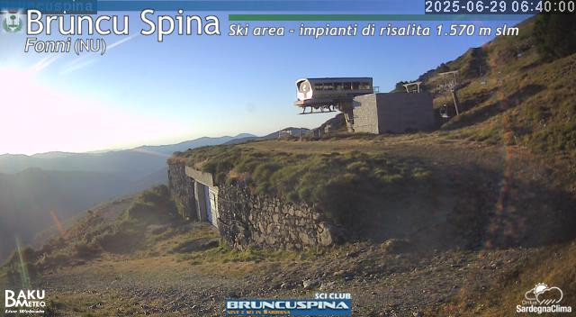 time-lapse frame, Bruncu Spina webcam