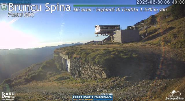 time-lapse frame, Bruncu Spina webcam