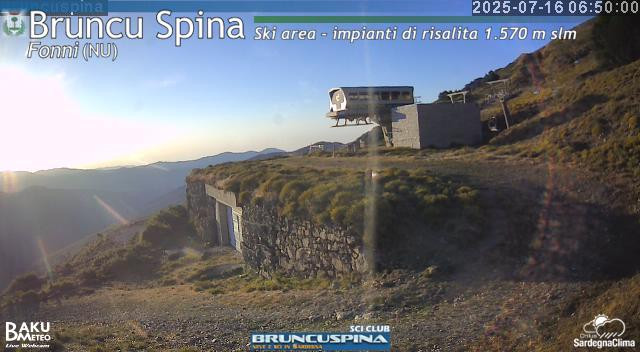 time-lapse frame, Bruncu Spina webcam