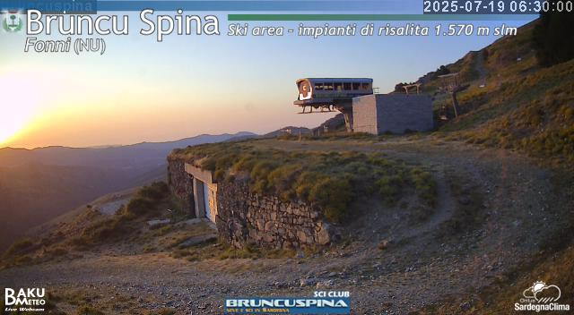 time-lapse frame, Bruncu Spina webcam