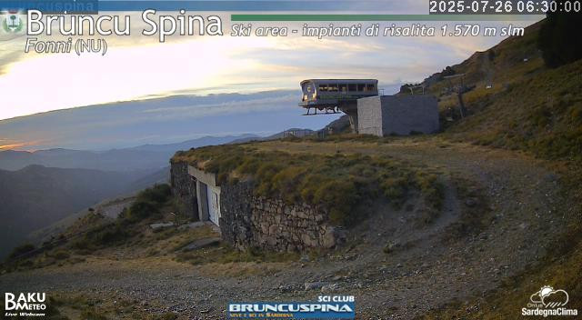time-lapse frame, Bruncu Spina webcam
