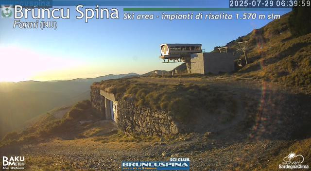 time-lapse frame, Bruncu Spina webcam