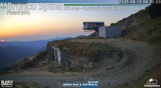 time-lapse frame, Bruncu Spina webcam