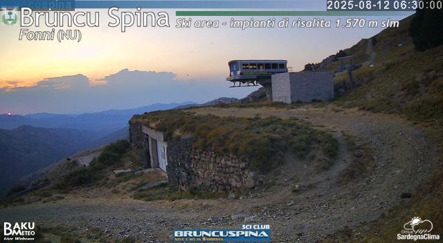 time-lapse frame, Bruncu Spina webcam
