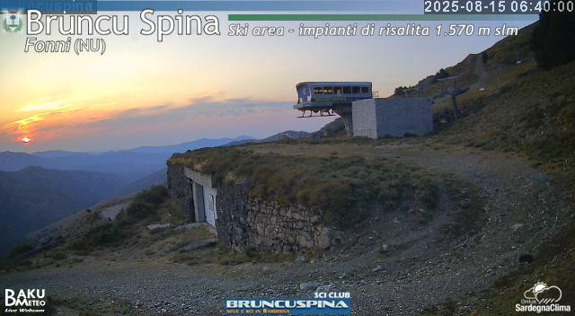 time-lapse frame, Bruncu Spina webcam