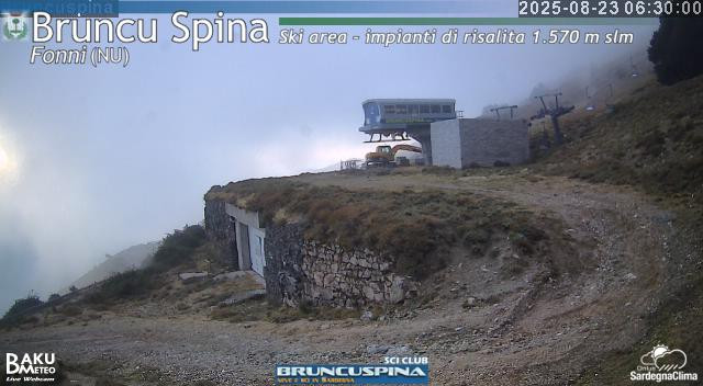 time-lapse frame, Bruncu Spina webcam