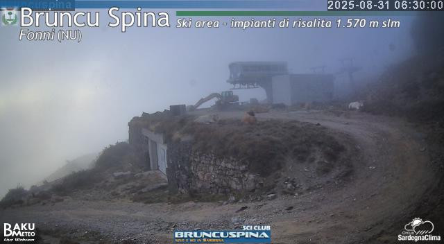 time-lapse frame, Bruncu Spina webcam