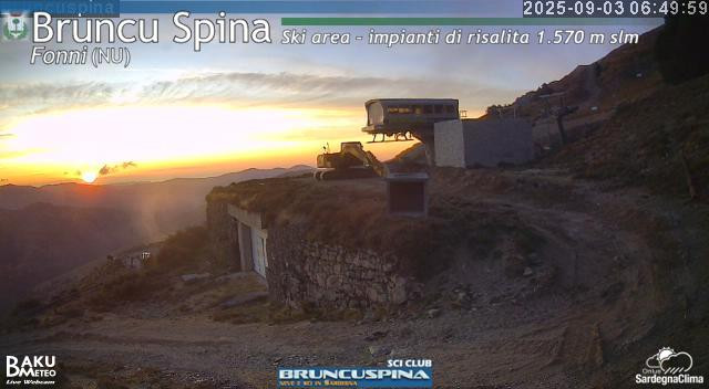 time-lapse frame, Bruncu Spina webcam
