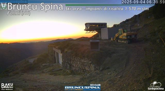 time-lapse frame, Bruncu Spina webcam