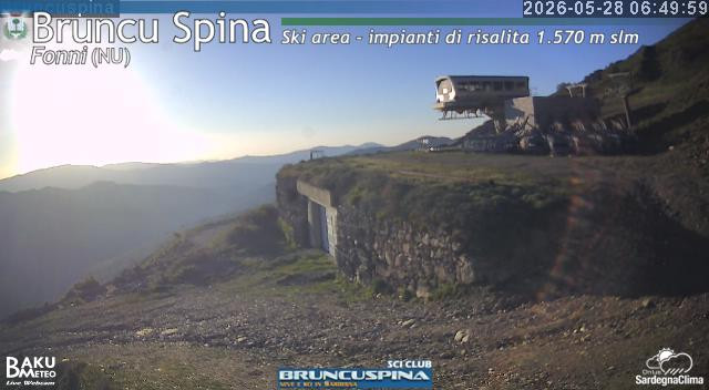 time-lapse frame, Bruncu Spina webcam