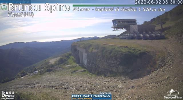 time-lapse frame, Bruncu Spina webcam