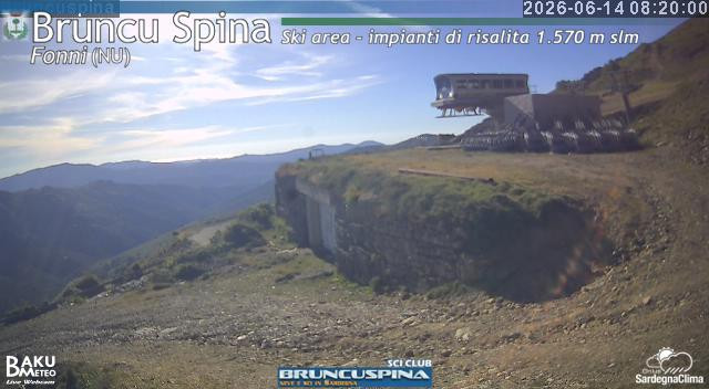 time-lapse frame, Bruncu Spina webcam