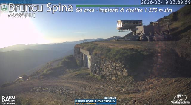time-lapse frame, Bruncu Spina webcam