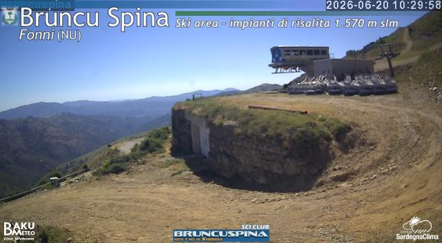 time-lapse frame, Bruncu Spina webcam