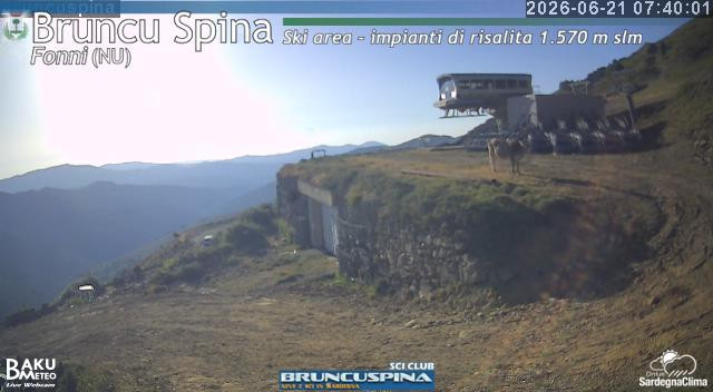 time-lapse frame, Bruncu Spina webcam