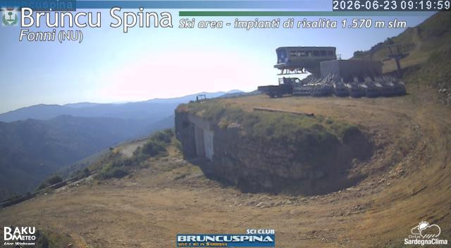 time-lapse frame, Bruncu Spina webcam