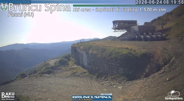 time-lapse frame, Bruncu Spina webcam