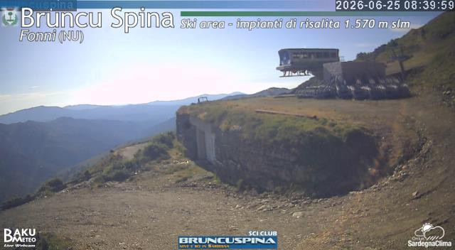 time-lapse frame, Bruncu Spina webcam