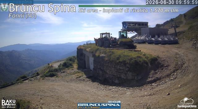 time-lapse frame, Bruncu Spina webcam