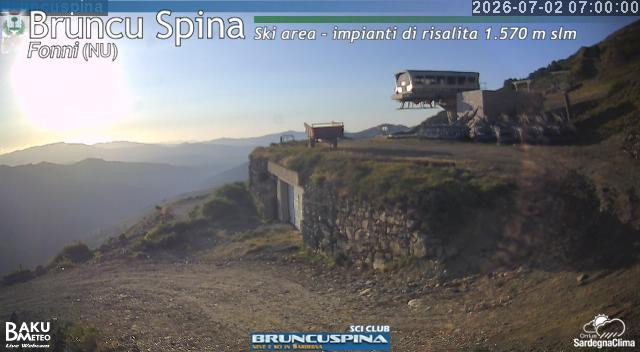 time-lapse frame, Bruncu Spina webcam
