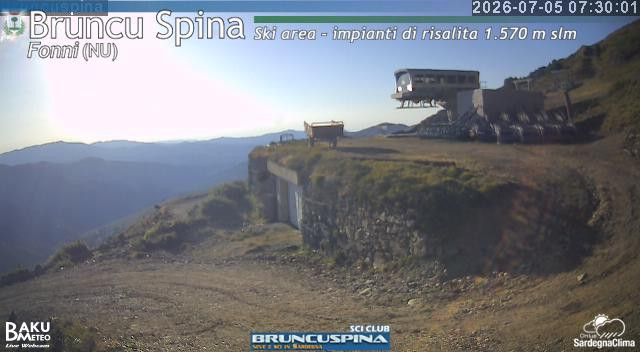 time-lapse frame, Bruncu Spina webcam
