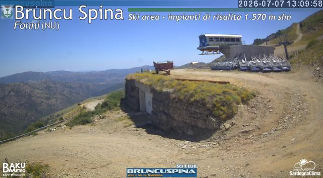 time-lapse frame, Bruncu Spina webcam