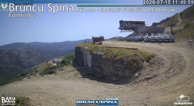 time-lapse frame, Bruncu Spina webcam
