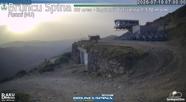 time-lapse frame, Bruncu Spina webcam