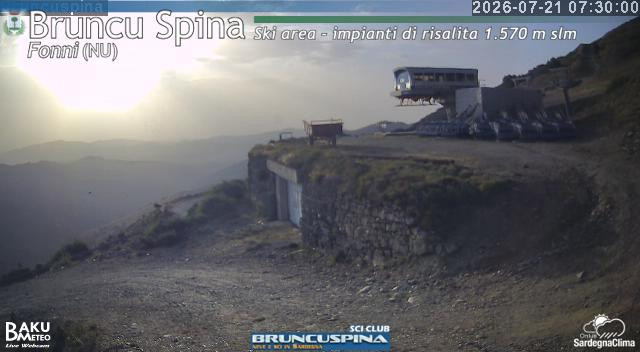 time-lapse frame, Bruncu Spina webcam