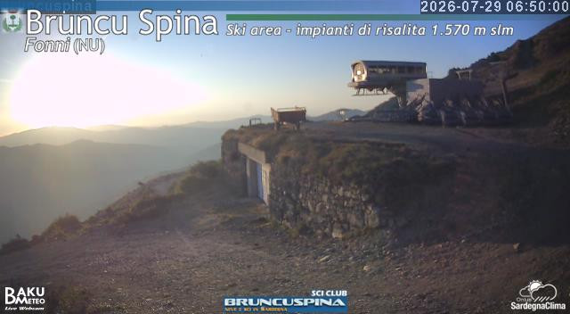time-lapse frame, Bruncu Spina webcam