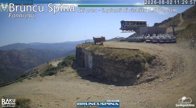 time-lapse frame, Bruncu Spina webcam