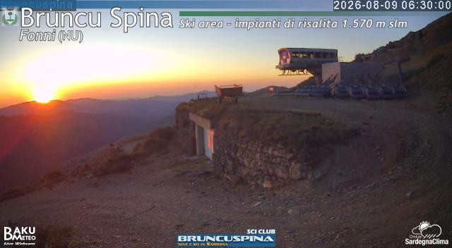 time-lapse frame, Bruncu Spina webcam