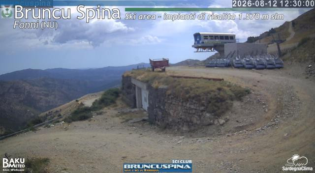 time-lapse frame, Bruncu Spina webcam