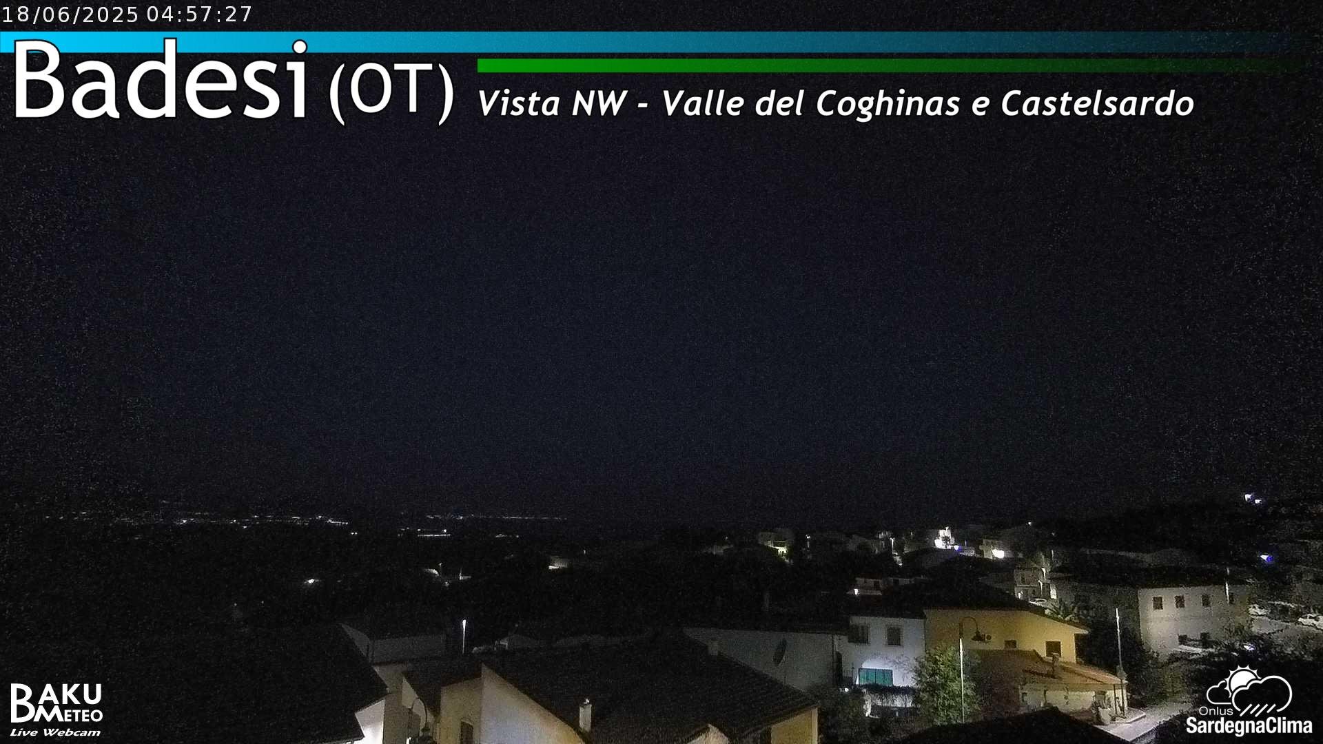 time-lapse frame, Badesi webcam