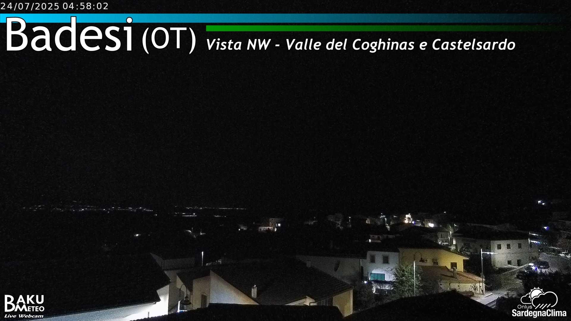 time-lapse frame, Badesi webcam
