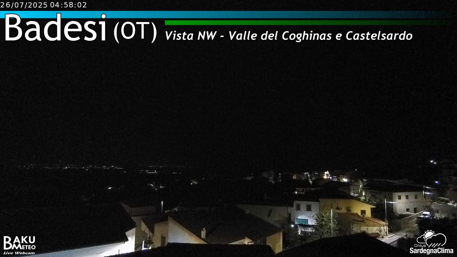 time-lapse frame, Badesi webcam