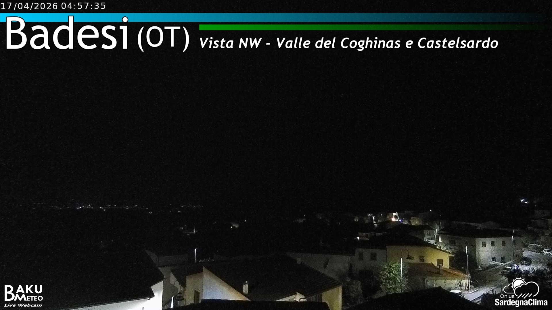 time-lapse frame, Badesi webcam
