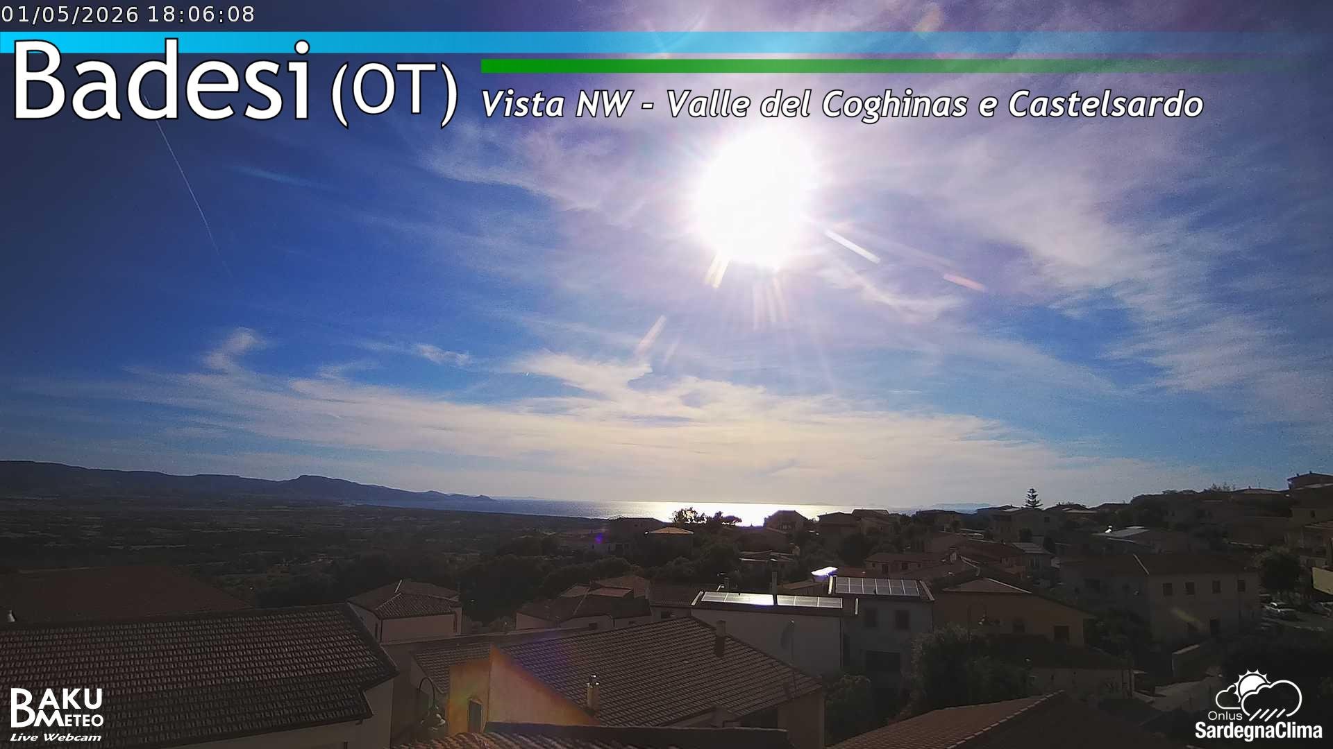 time-lapse frame, Badesi webcam