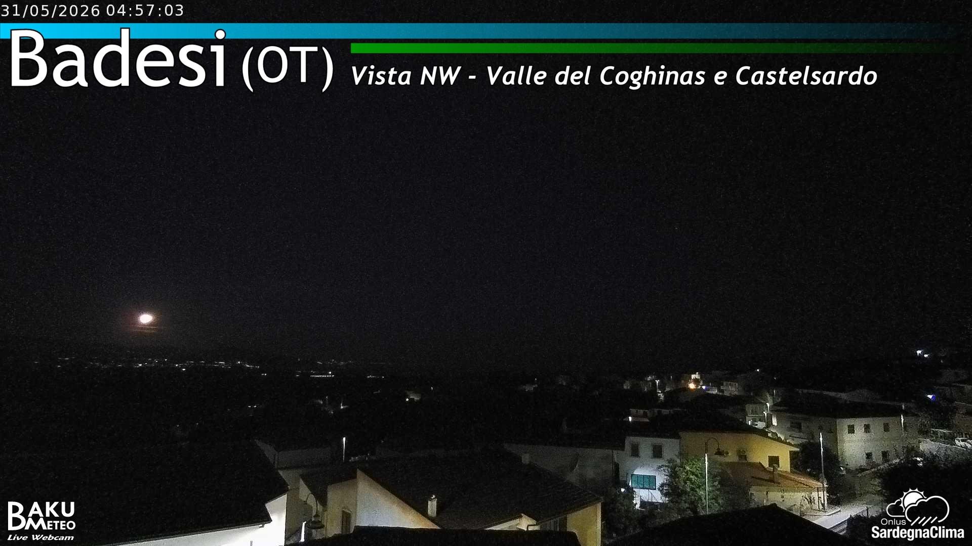 time-lapse frame, Badesi webcam