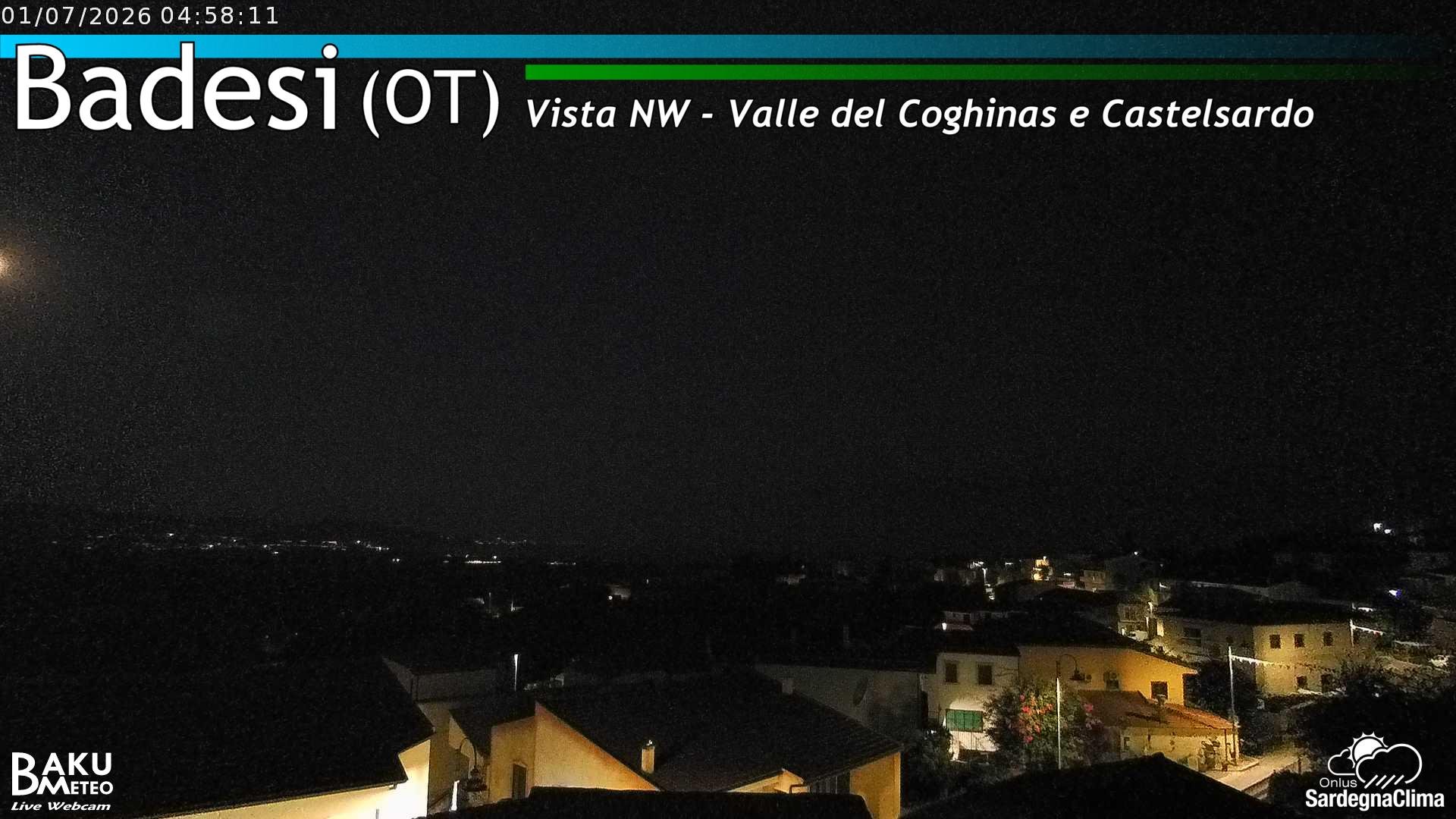 time-lapse frame, Badesi webcam