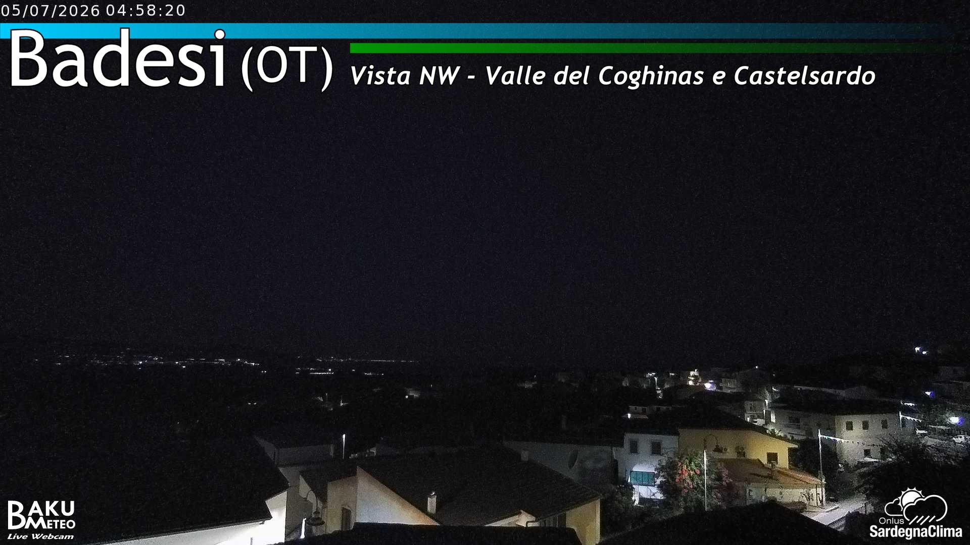 time-lapse frame, Badesi webcam