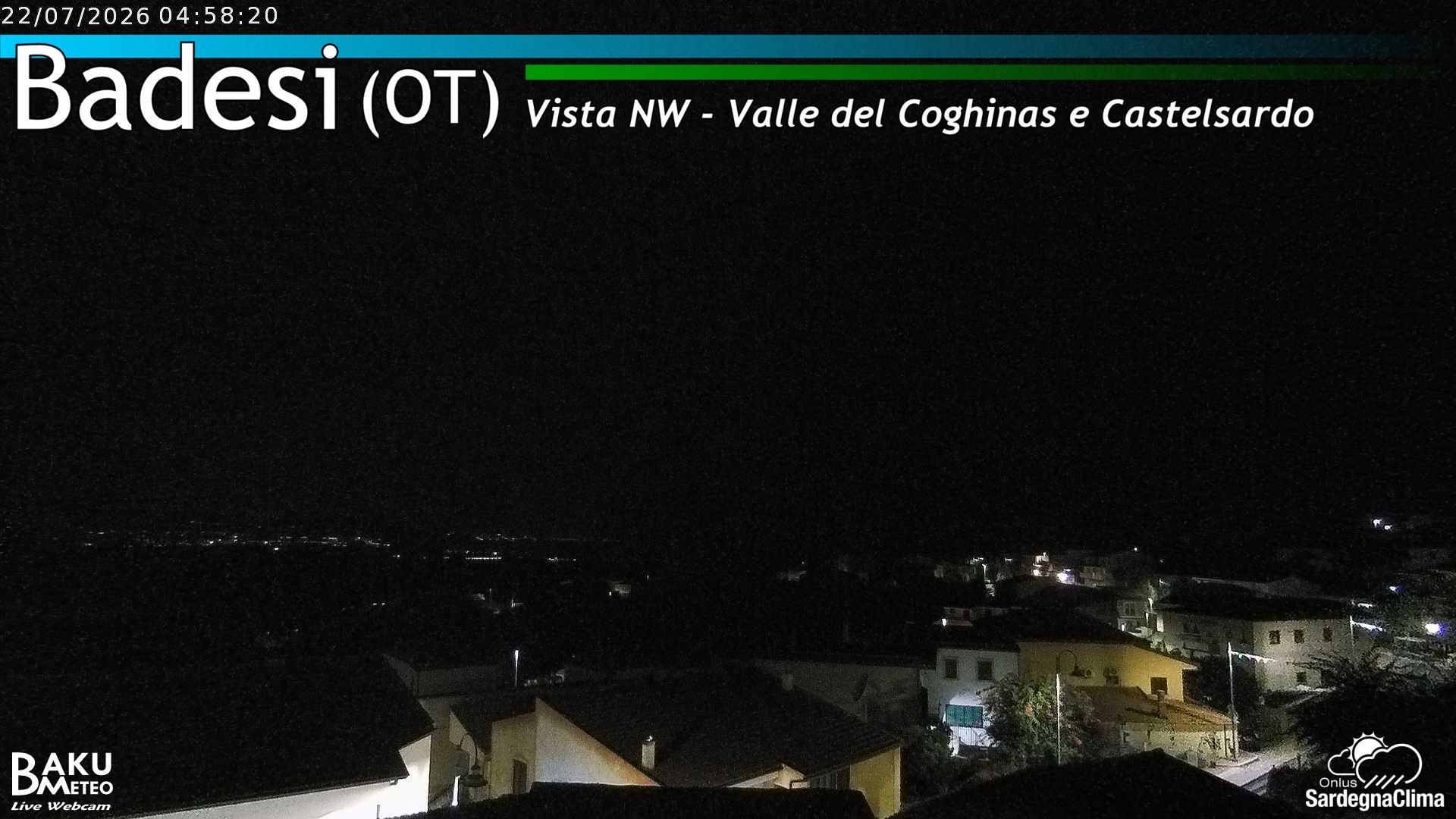 time-lapse frame, Badesi webcam