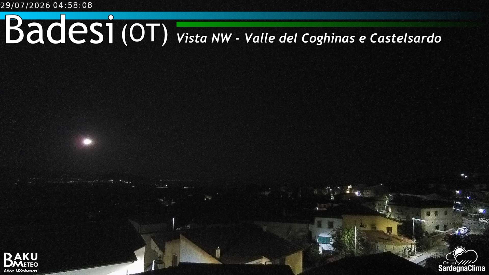 time-lapse frame, Badesi webcam
