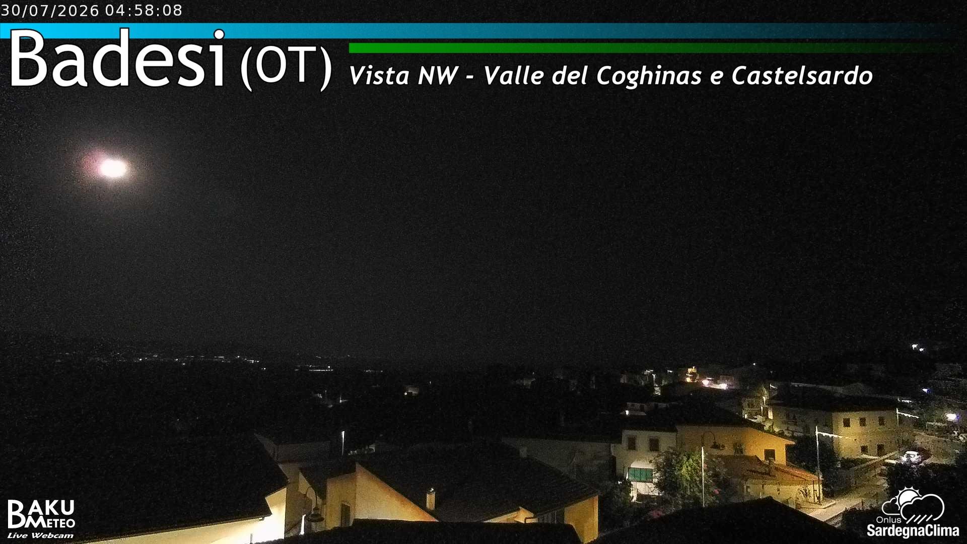 time-lapse frame, Badesi webcam