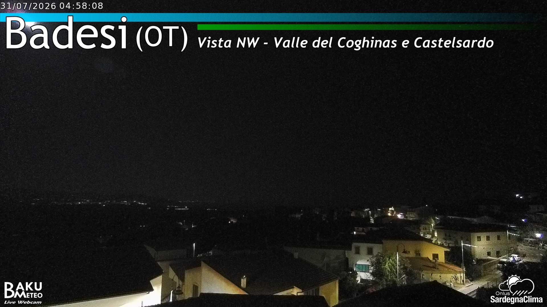 time-lapse frame, Badesi webcam