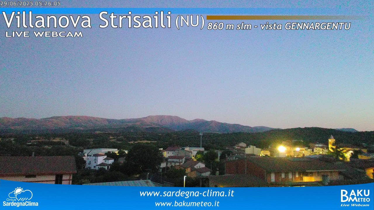 time-lapse frame, Villanova Strisaili webcam