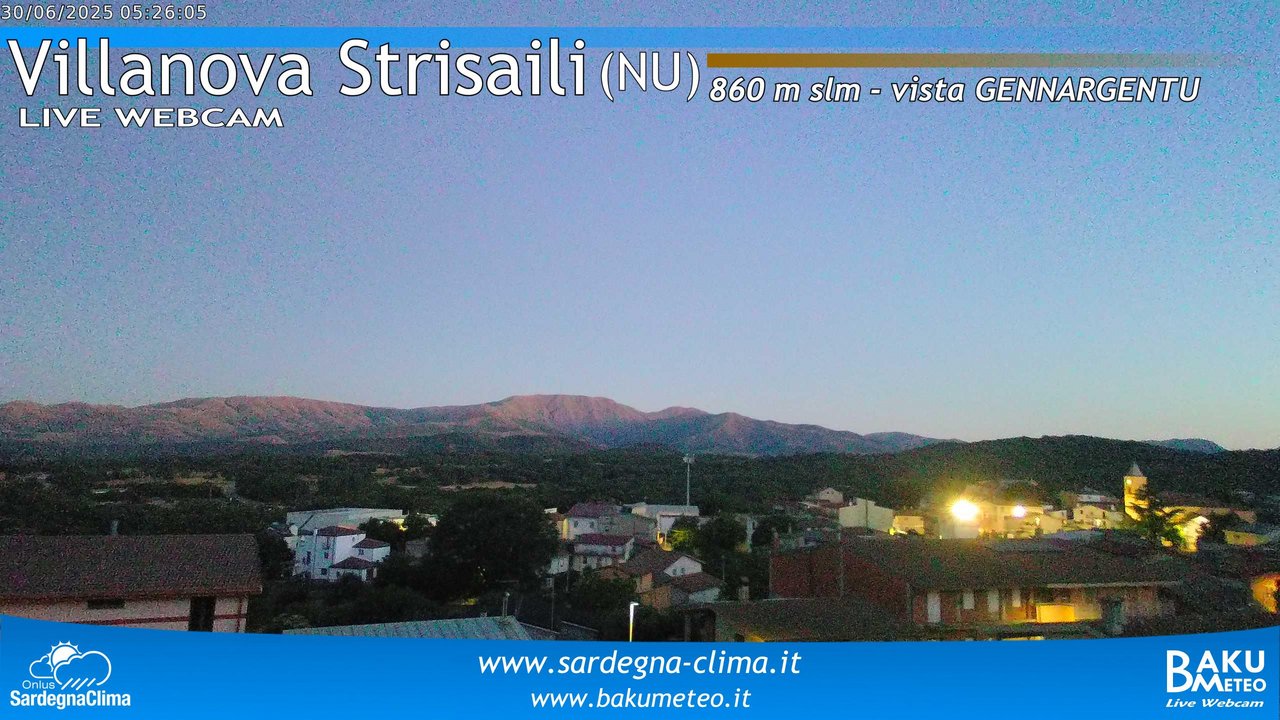 time-lapse frame, Villanova Strisaili webcam