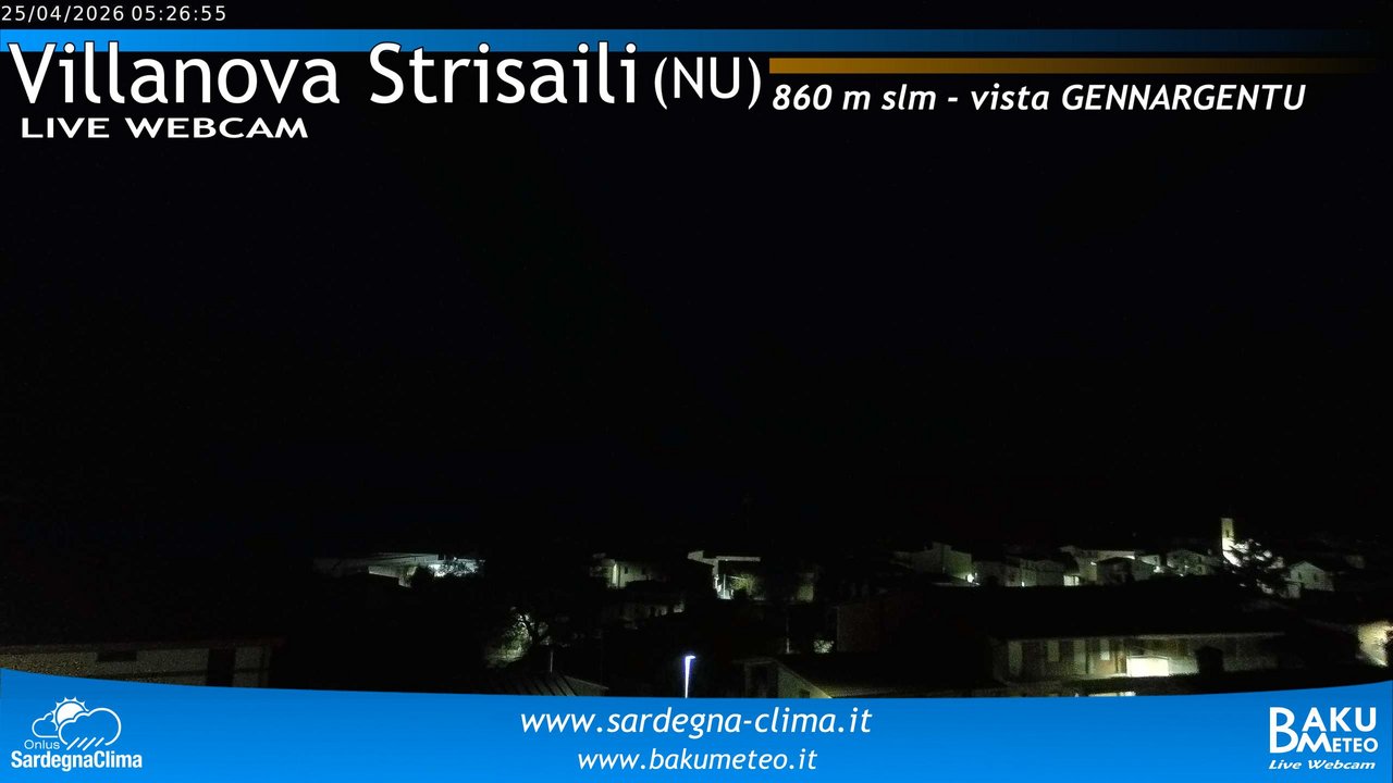 time-lapse frame, Villanova Strisaili webcam